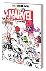 Color your own Young Marvel by Skottie Young