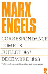 Correspondance Marx Engels (1867-1868)