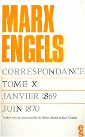 Correspondance Marx Engels (1869-1870)