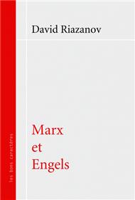 MARX ET ENGELS Conférences faites au cours de marxisme près l´Académie Socialiste en 1922